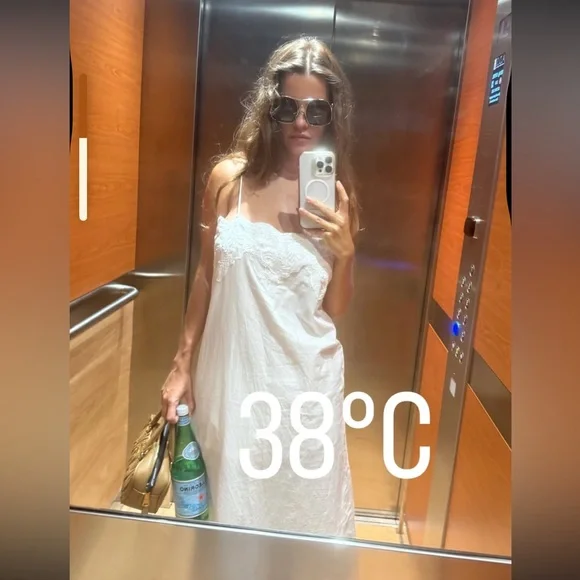 NWT ZARA EMBROIDERED STRAP DRESS Small S - Picture 6 of 6